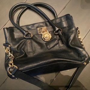 Michael Kors Black Leather Bag